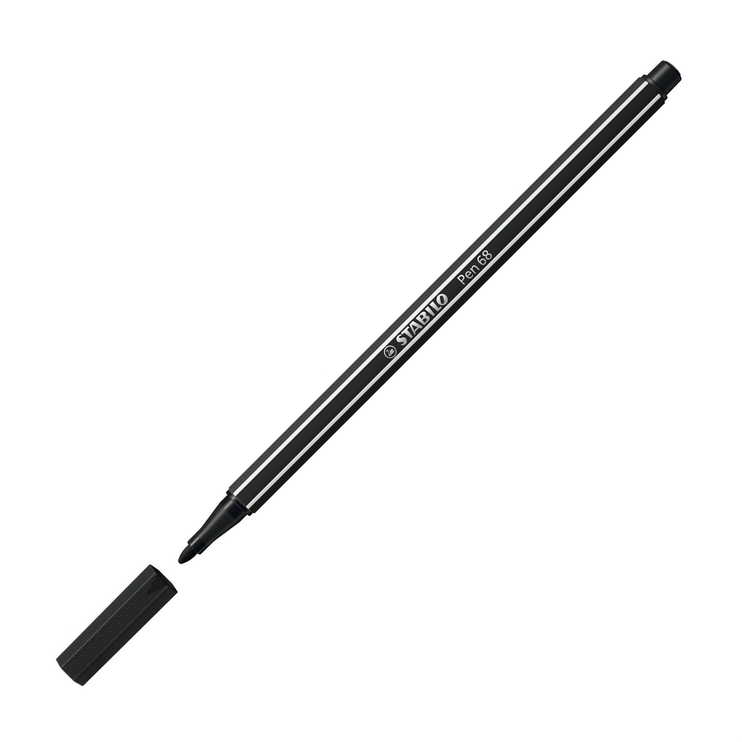 STABILO Pennarello Pen 68 - Nero - Punta media 1 mm, Acquarellabile, Alta qualità