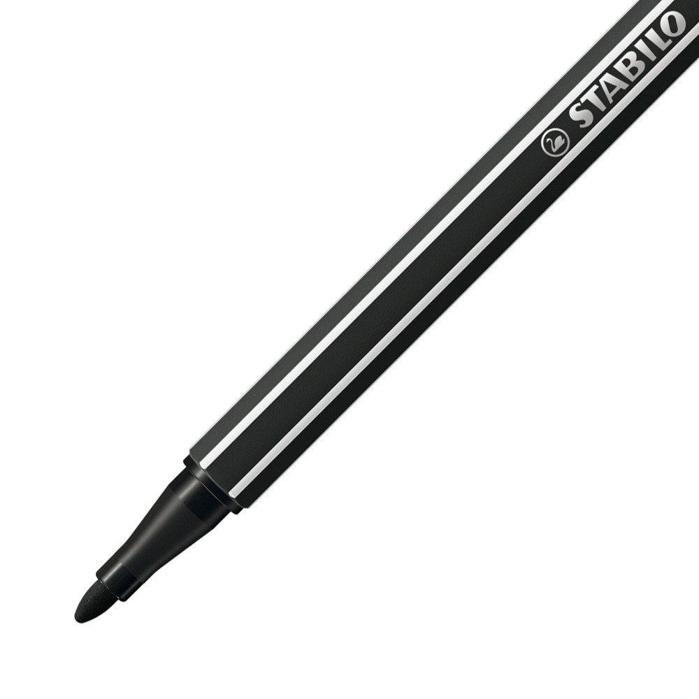 STABILO Pennarello Pen 68 - Nero - Punta media 1 mm, Acquarellabile, Alta qualità