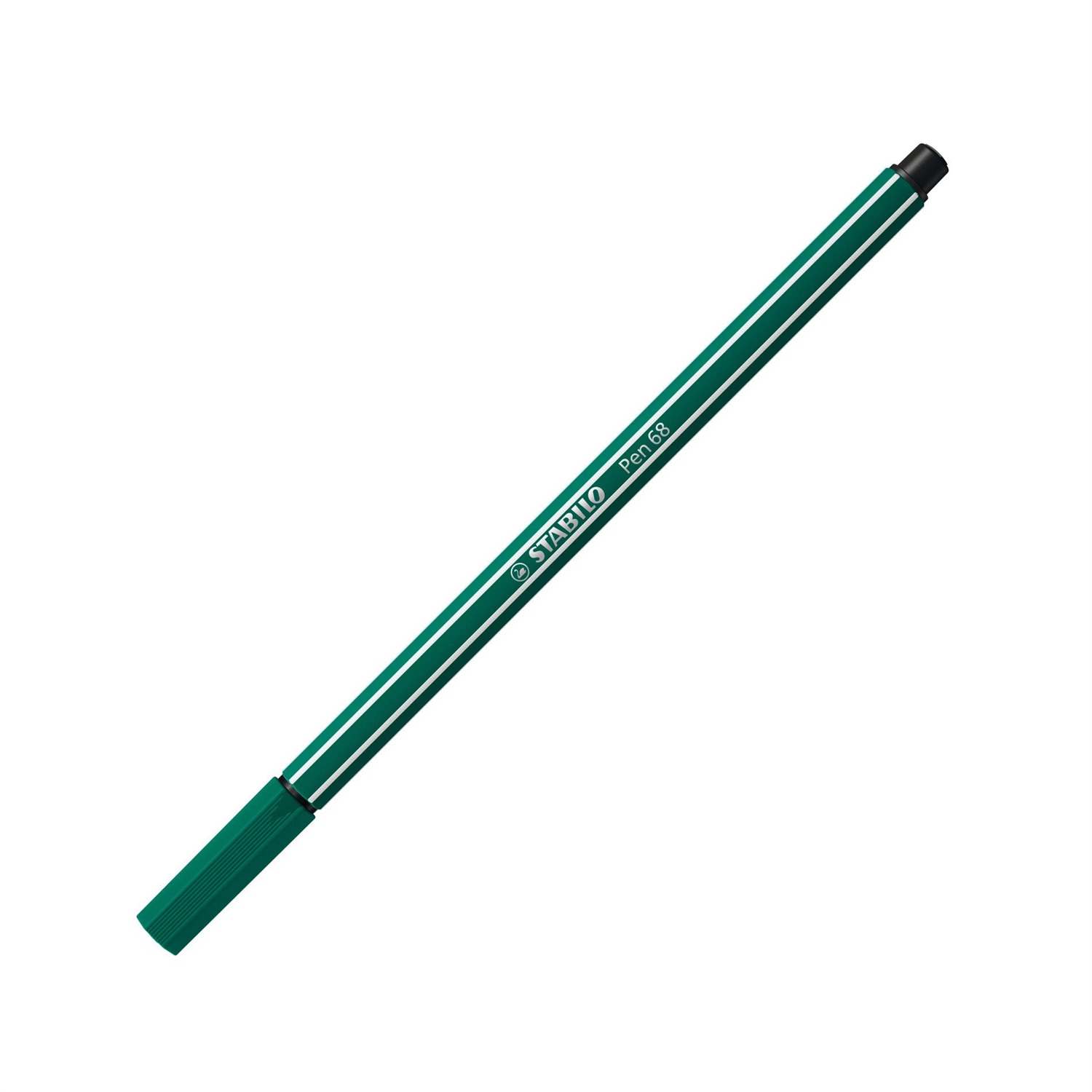 STABILO Pen 68 Pennarello Verde Turchese 1 mm - Punta in Fibra Ind deformabile, Acquarellabile, Resistente fino a 24 ore