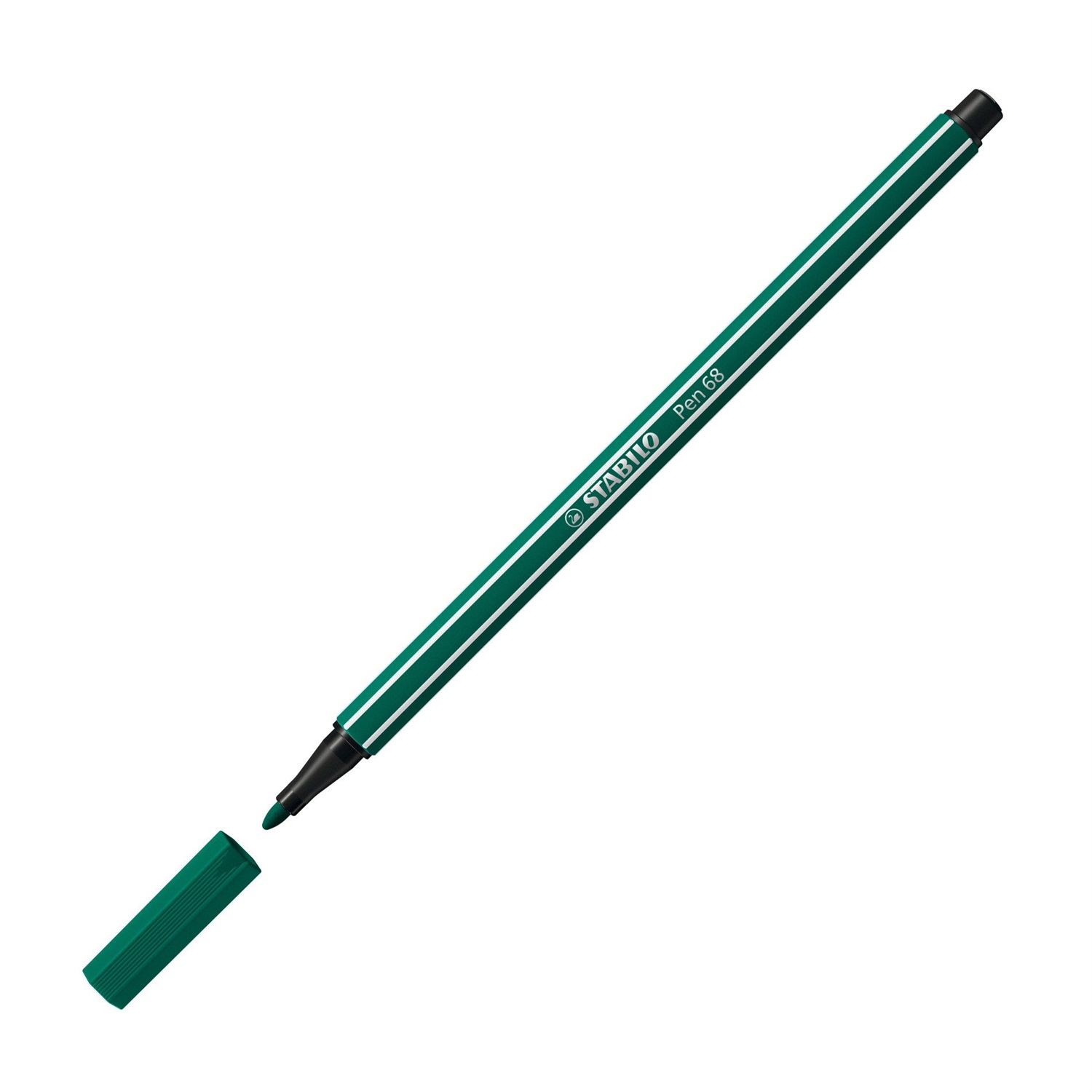 STABILO Pennarello Pen 68 - Verde Terra 63 - Tratto 1 mm - Acquarellabile - Punta in Fibra