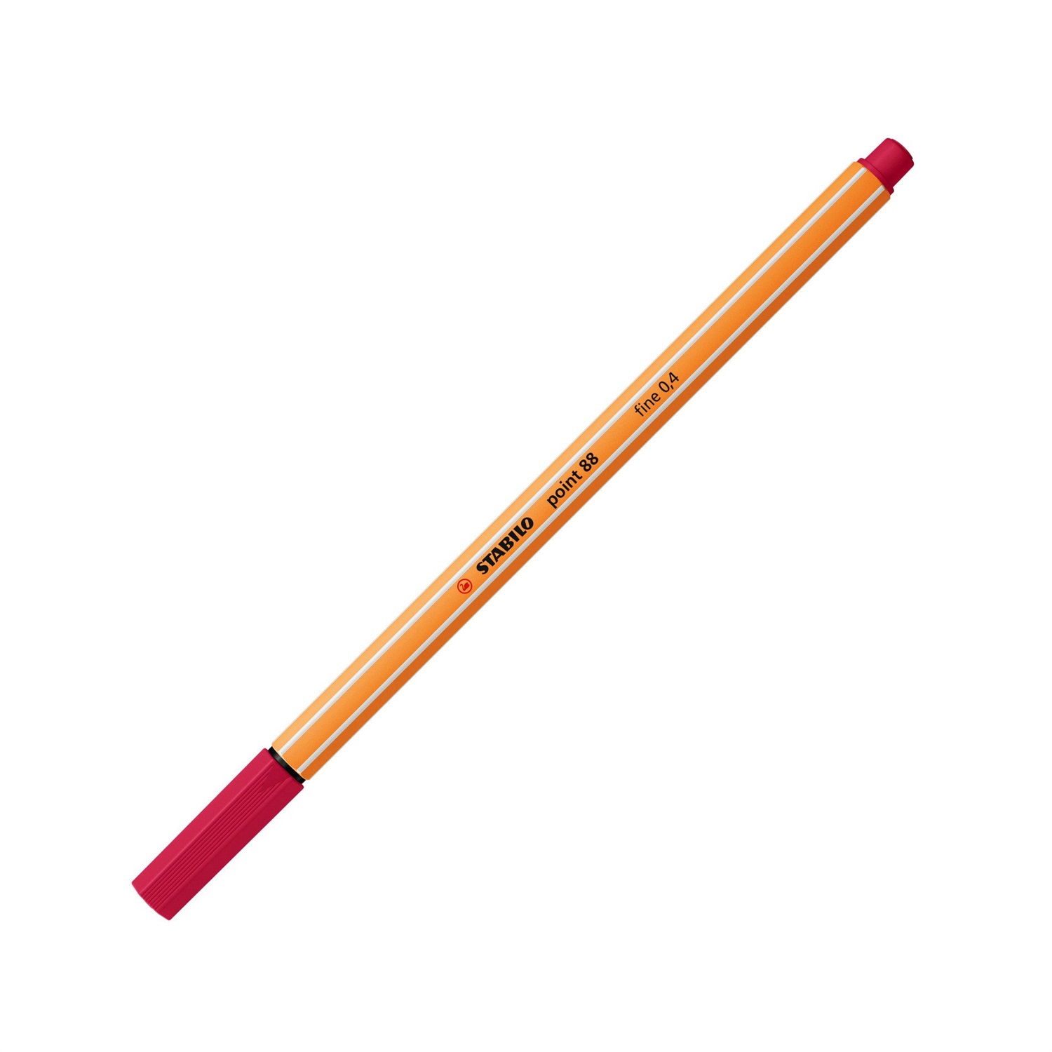 Stabilo Point 88® Fineliner 0,4 mm Rosso Cremisi - Punta Rinforzata in Metallo, Dura a Lungo, Parzialmente Acquarellabile