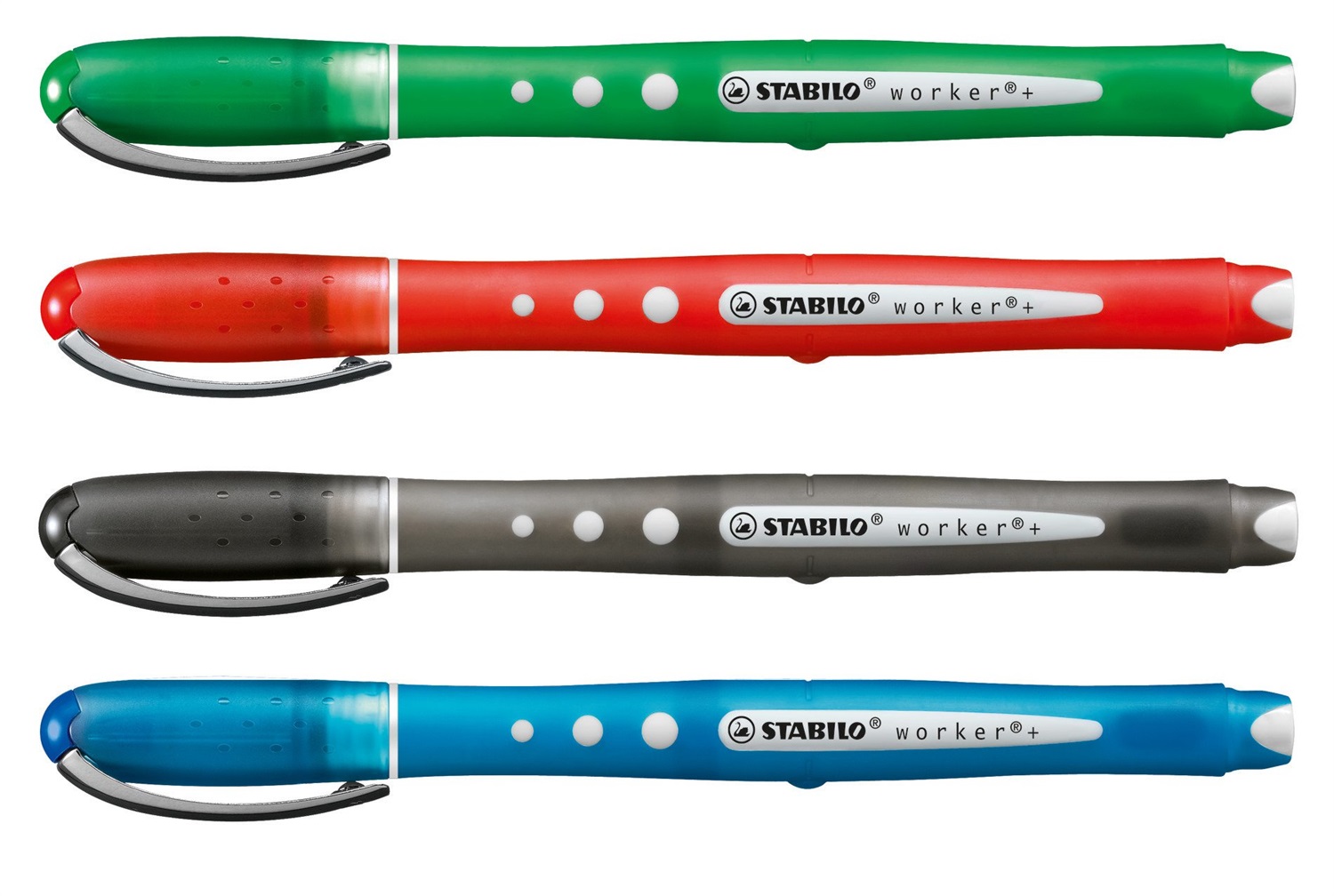 STABILO worker colorful Penna Roller 0,5 mm Blu con Fusto in Gomma Antiscivolo