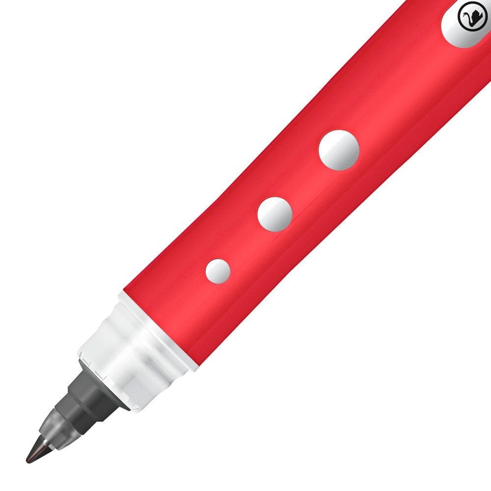STABILO worker Colorful Penna Roller 0,5 mm Rosso - Inchiostro Liquido con Impugnatura Antiscivolo