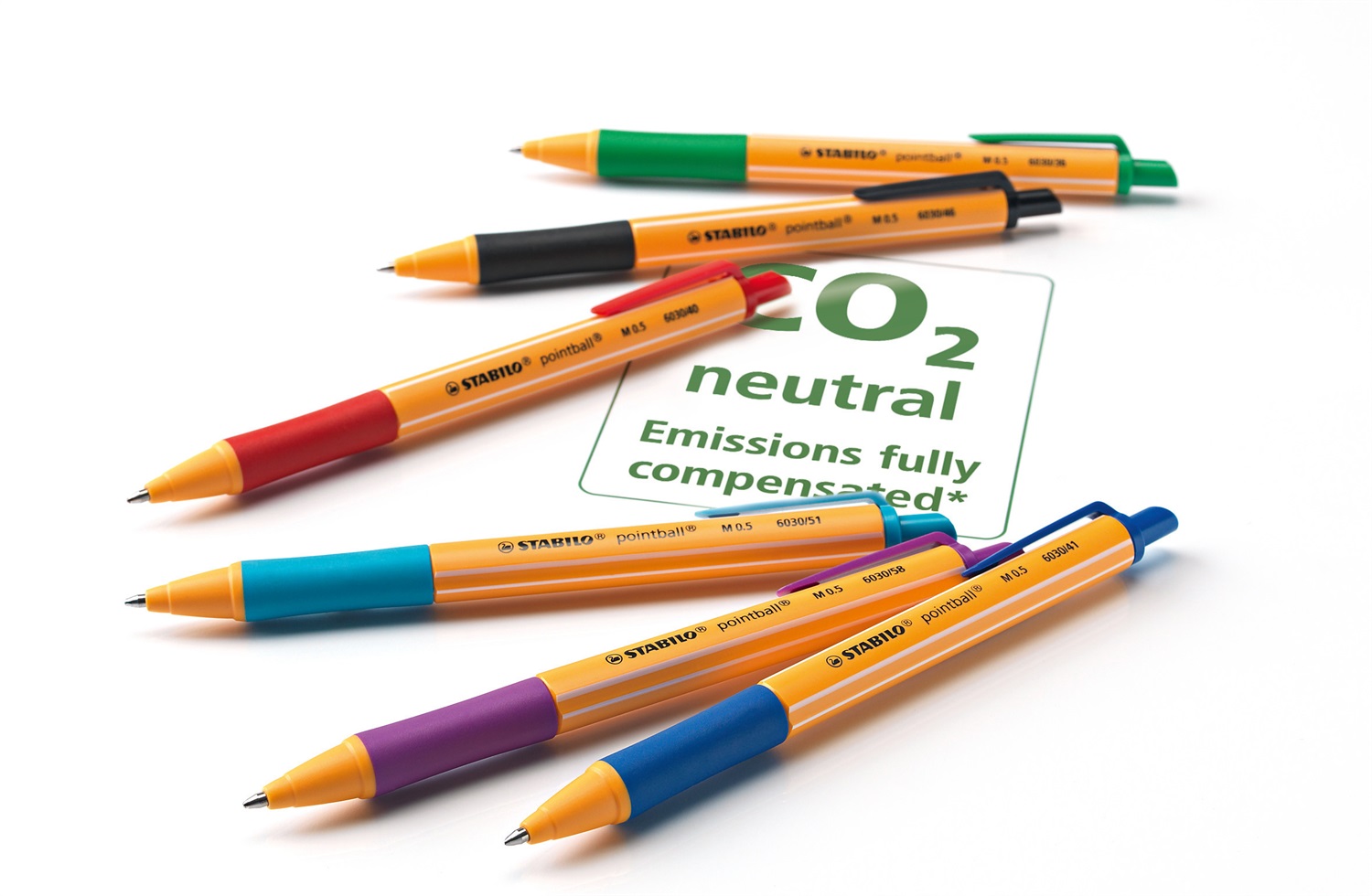STABILO pointball Penna a Sfera Ecosostenibile Turchese - 0,5 mm, 79% Plastica Riciclata