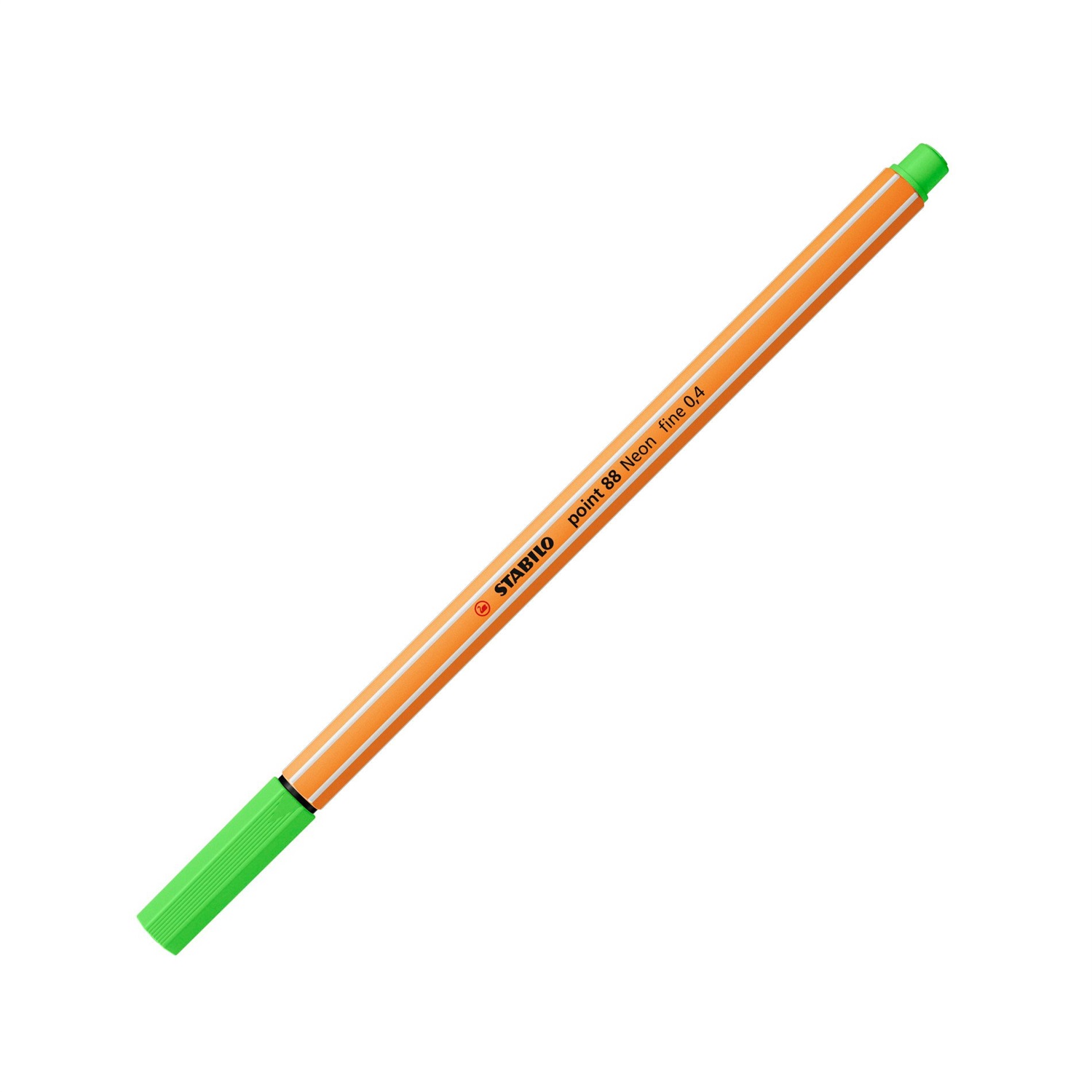 STABILO Point 88 Fineliner Verde NEON - Confezione da 10 pz con punta rinforzata in metallo