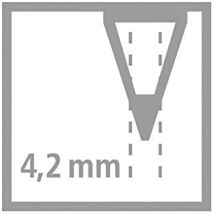 STABILO Trio thick - Matita colorata triangolare con astuccio da 24 temperino - Mina 4,2 mm, colori assortiti, impugnatura ergonomica