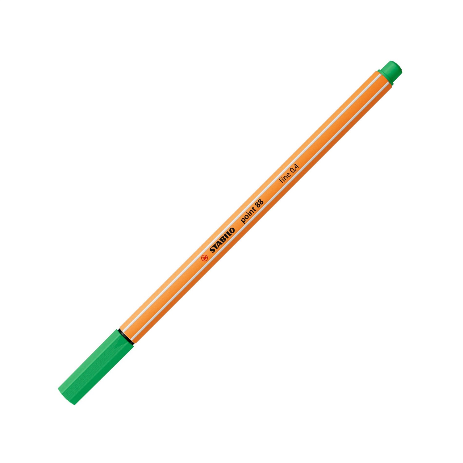 STABILO Fineliner Point 88 - Penna Tecnica 0,4 mm Verde Smeraldo Chiaro 88/16 - Punta Rinforzata in Metallo
