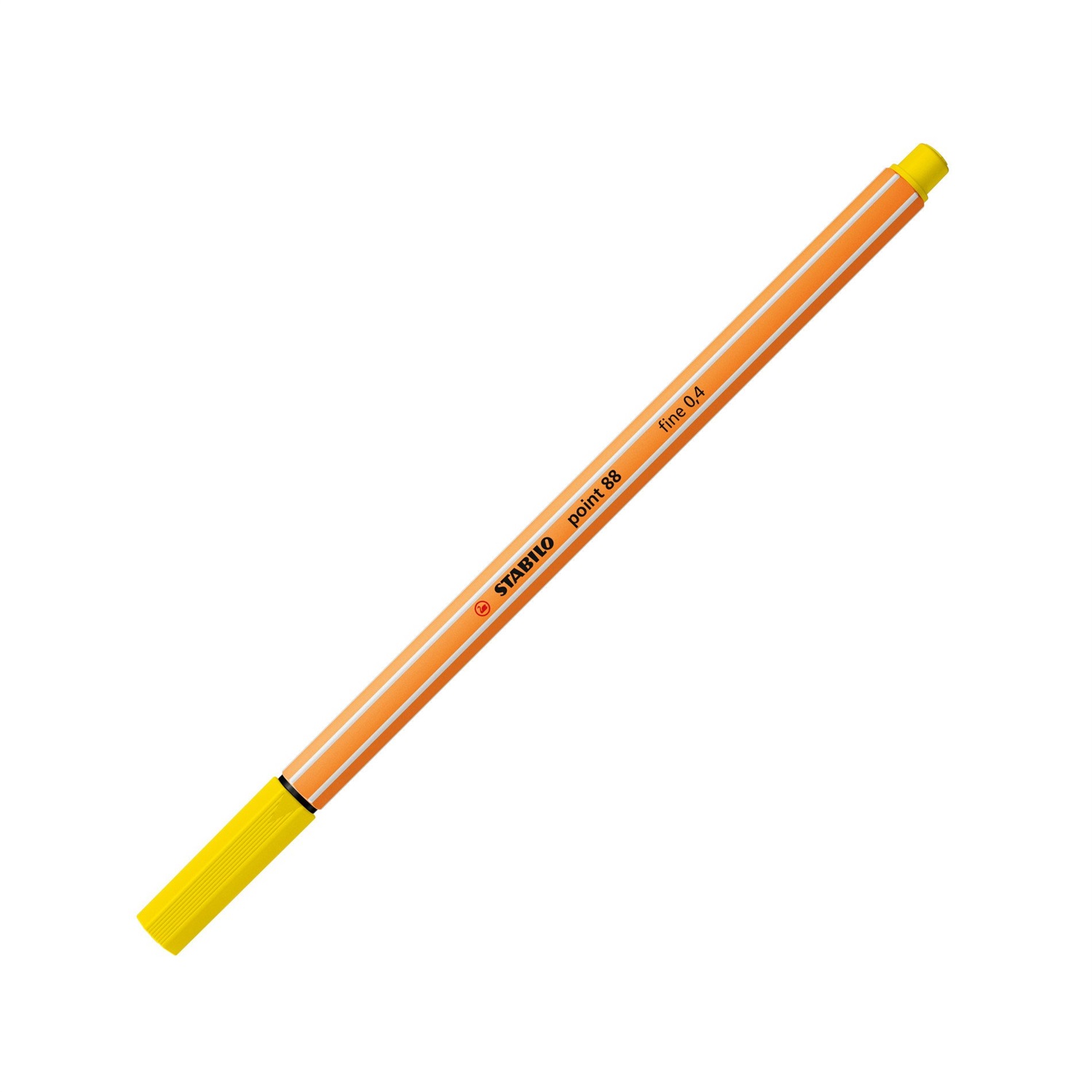 STABILO Fineliner Point 88 - Giallo Limone 0,4 mm - Punta Rinforzata in Metallo - Conf. 10 Pezzi