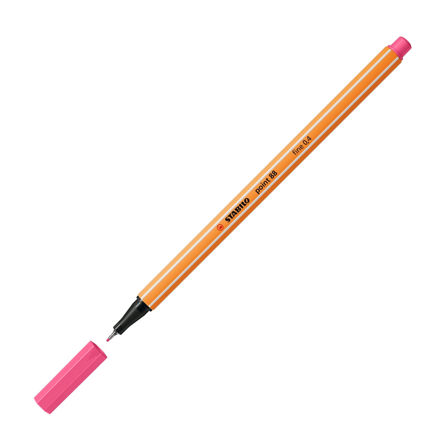 Stabilo Fineliner Point 88® 0,4 mm - Rosa Chiaro, Punta Rinforzata, Dura Senza Cappuccio