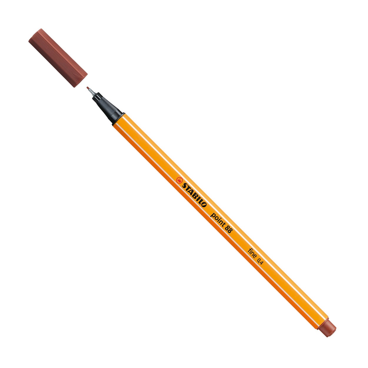 STABILO Fineliner Point 88® 0,4 mm - Terra di Siena Bruciata - Punta Fine con Rinforzo in Metallo