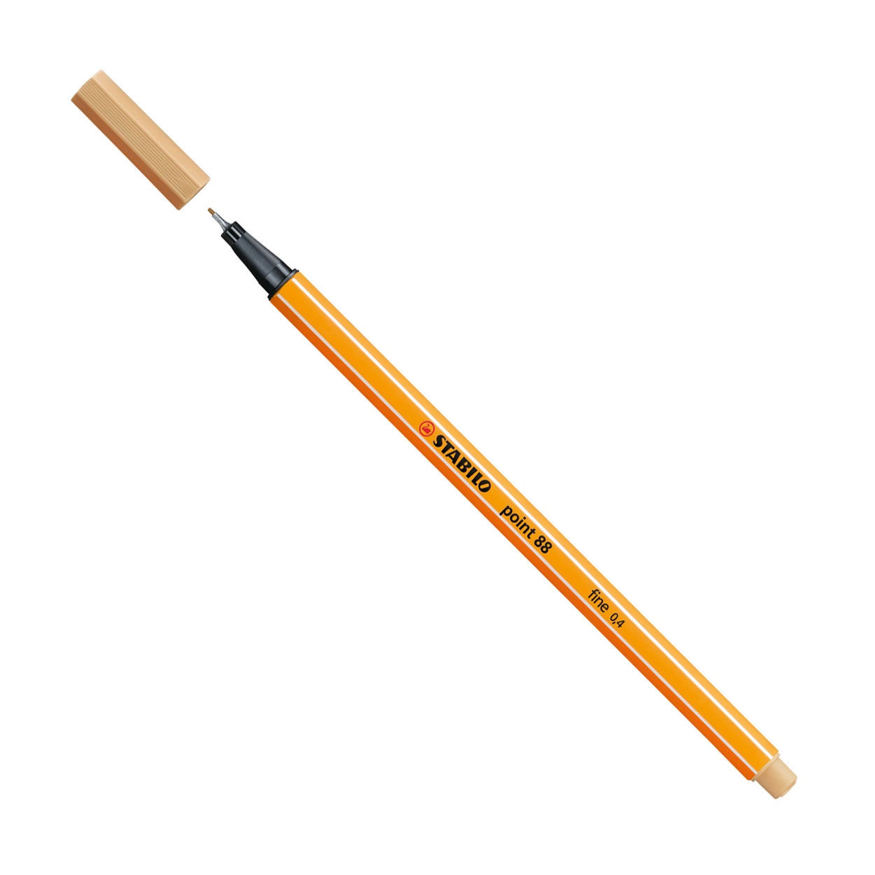 Stabilo Point 88® Fineliner 0,4 mm ocra chiaro - Punta rinforzata, cappuccio ventilato