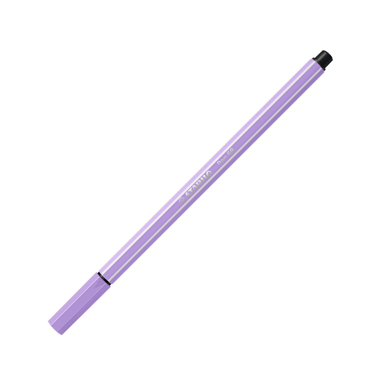 STABILO Pen 68 Pennarello Lilla Chiaro 1 mm - Punta in Fibra, Inchiostro a Base d'Acqua, Resistente fino a 24 Ore