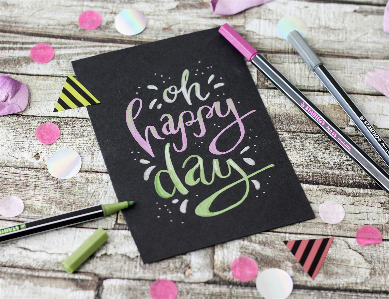 STABILO Pen 68 metallic - Pennarello Premium Metallizzato - Scatola in metallo da 8 pz - Colori assortiti