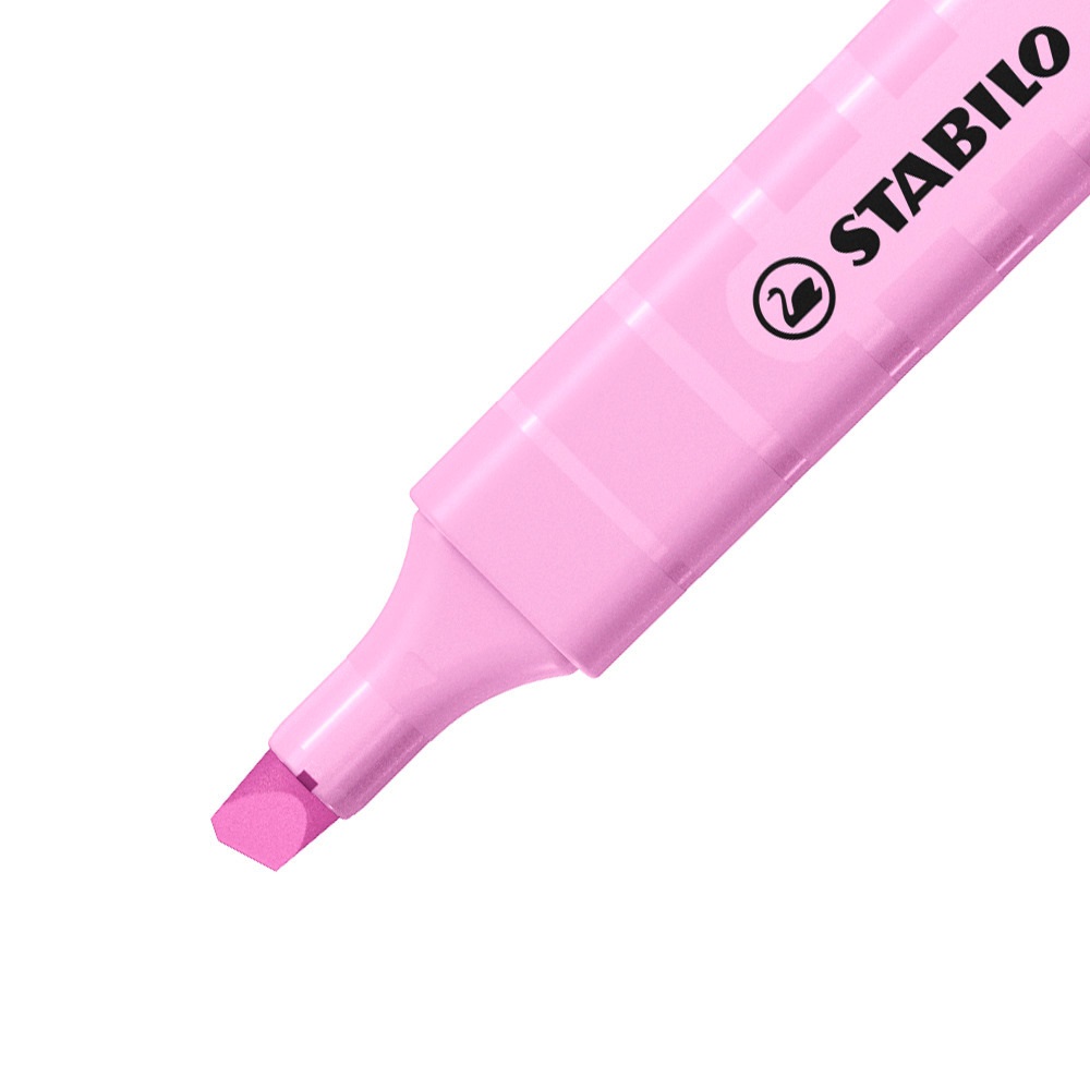 STABILO Evidenziatore Swing Cool Pastel Fucsia Freddo - Punta Smussata, Ampiezza Tratto 1 4 mm, Tecnologia Anti-Dry-Out