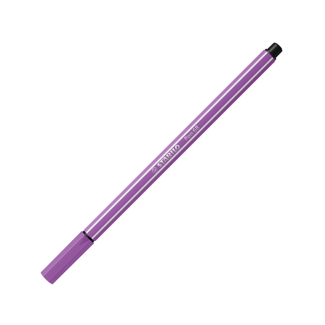 Stabilo Pen 68 Pennarello Prugna 1 mm - Punta in Fibra, Inchiostro a Base d'Acqua, Resistente fino a 24 Ore