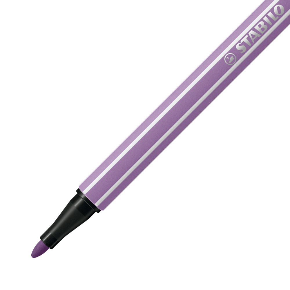 Stabilo Pennarelli Pen 68 - Colore Malva Chiaro, Tratto 1 mm, Inchiostro a Base d'Acqua