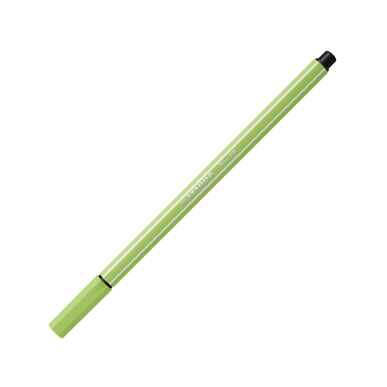 STABILO Pen 68 Pennarello Verde Pistacchio 1 mm - Punta in Fibra, Inchiostro a Base d'Acqua, Resistente fino a 24 Ore