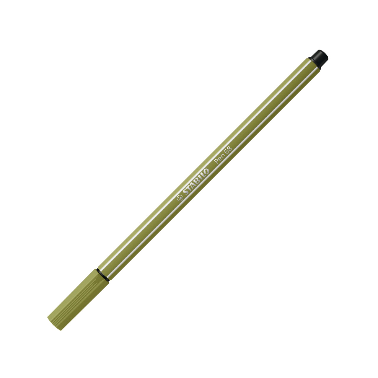 Stabilo Pen 68 - Pennarelli Verde Muschio, Punta Fibra, Tratto 1 mm, Inchiostro A Base D'Acqua