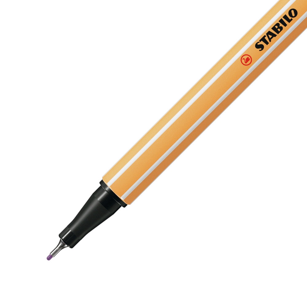 STABILO Point 88 Penna Tecnica Malva Chiaro 0,4 mm con Punta Rinforzata in Metallo