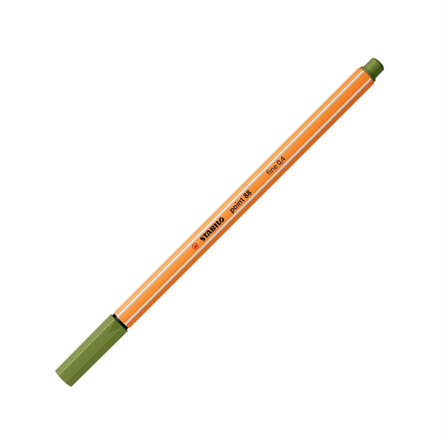 Stabilo Point 88® Fineliner 0,4 mm Verde Mimetico - Punta Rinforzata, Dura a Lungo, Parzialmente Acquarellabile