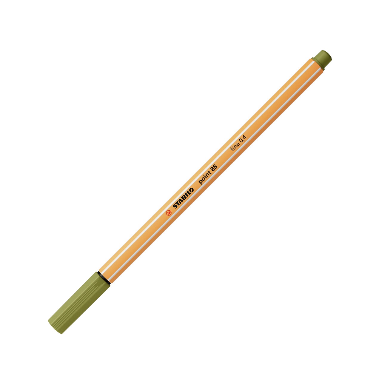 Stabilo Point 88® Fineliner Verde Muschio 0,4 mm - Punta Rinforzata, Parzialmente Acquarellabile