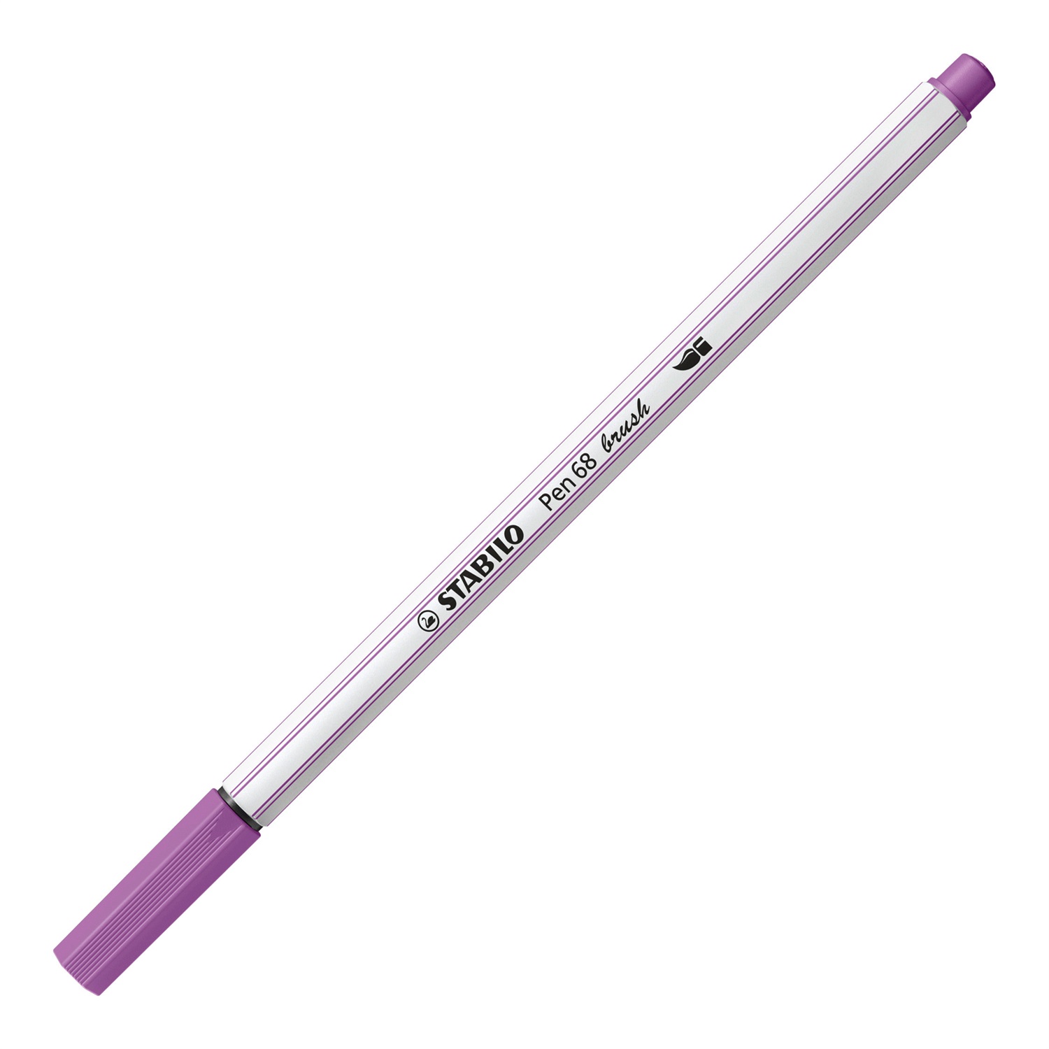 STABILO Pen 68 brush ARTY - Pennarello Premium con punta a pennello - Astuccio da 30 colori assortiti - Inchiostro a base d'acqua, acquarellabile e miscelabile