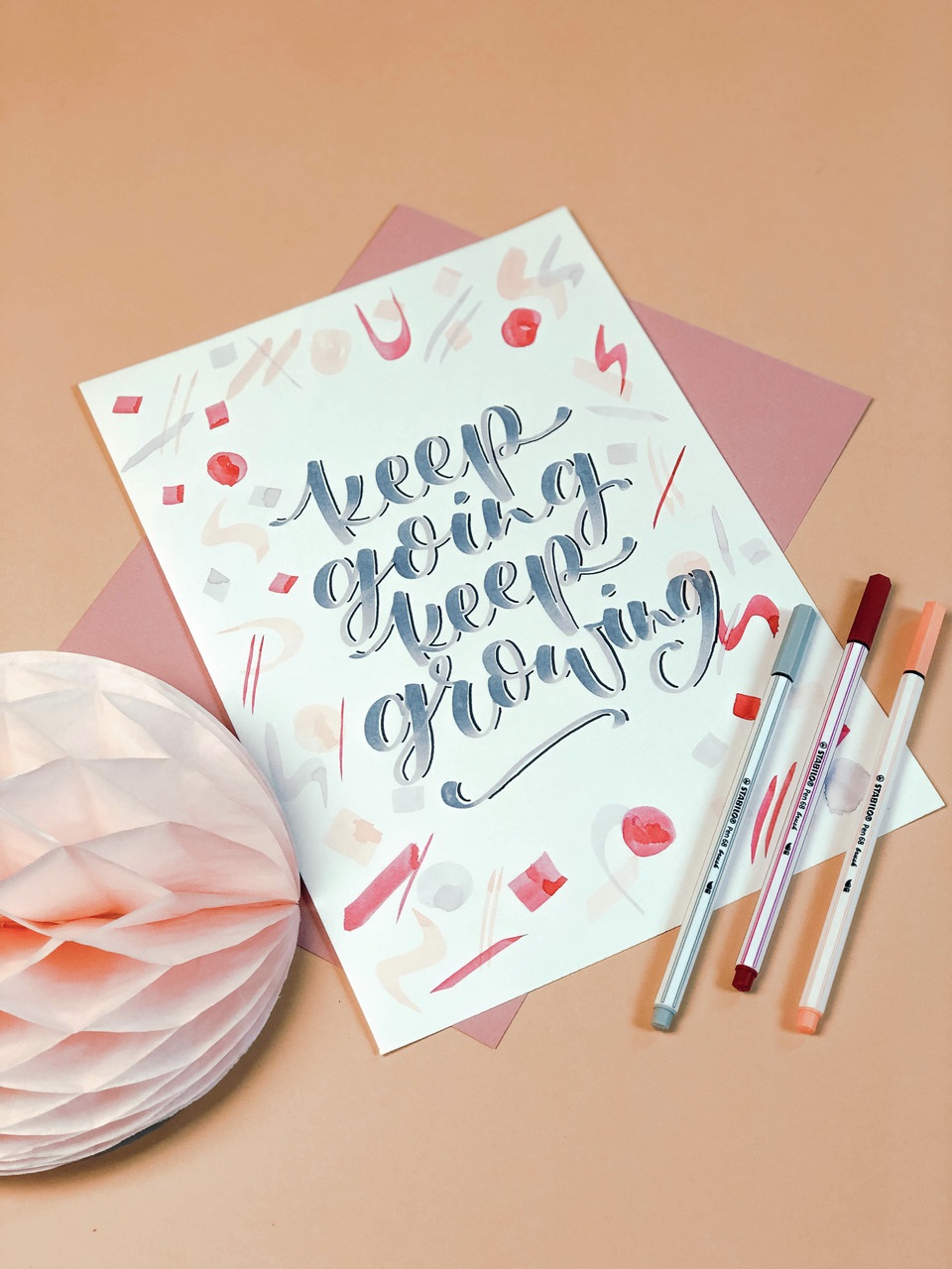 STABILO Pen 68 brush - Pennarello a punta a pennello M 1 mm verde terra 568/63 per hand lettering