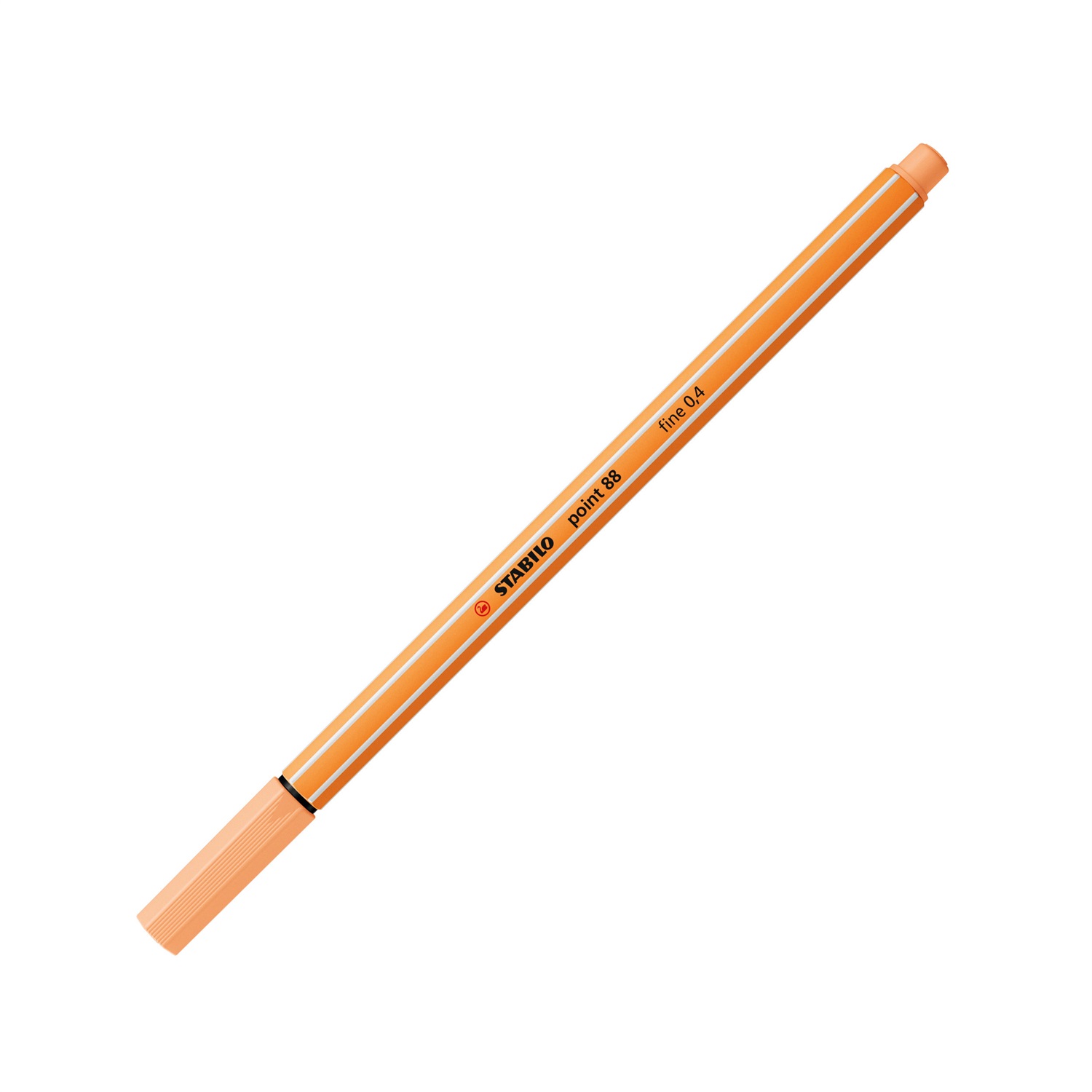 STABILO Fineliner Point 88 - Penna tecnica Arancione chiaro 0,4 mm con punta rinforzata