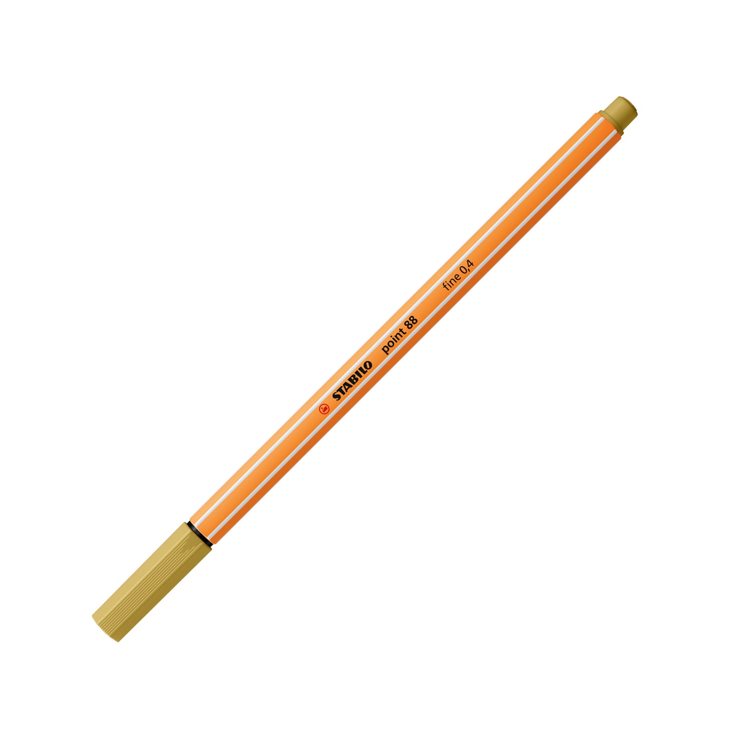 STABILO Fineliner Point 88® 0,4 mm - Colore Cachi, Punta Rinforzata, Dura Senza Cappuccio