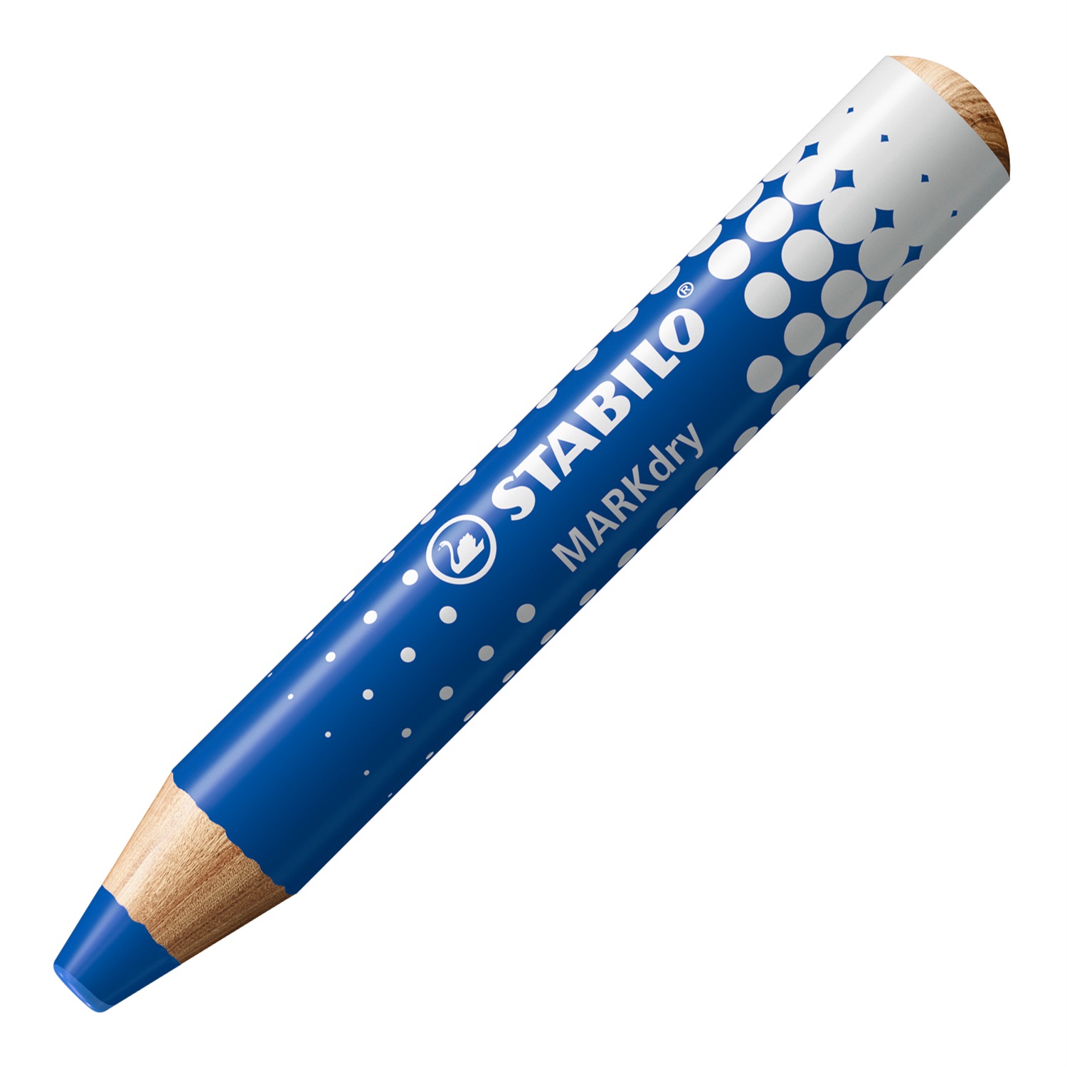 Stabilo Matitone Colorato MARKdry Blu 648/41 - Mina XXL per Lavagne Bianche e Superfici Lisce