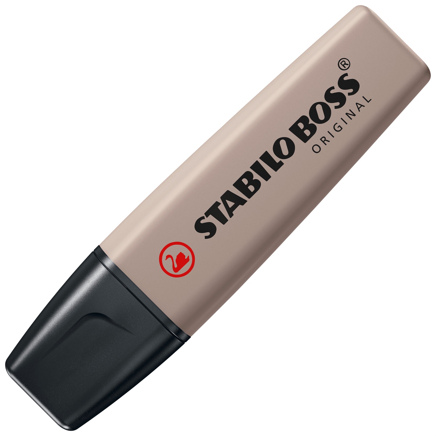 STABILO BOSS ORIGINAL NATURECOLORS Evidenziatore Punta a Scalpello 2-5 mm Colore Cenere (Grigio Caldo) con Tecnologia Anti-Dry-Out