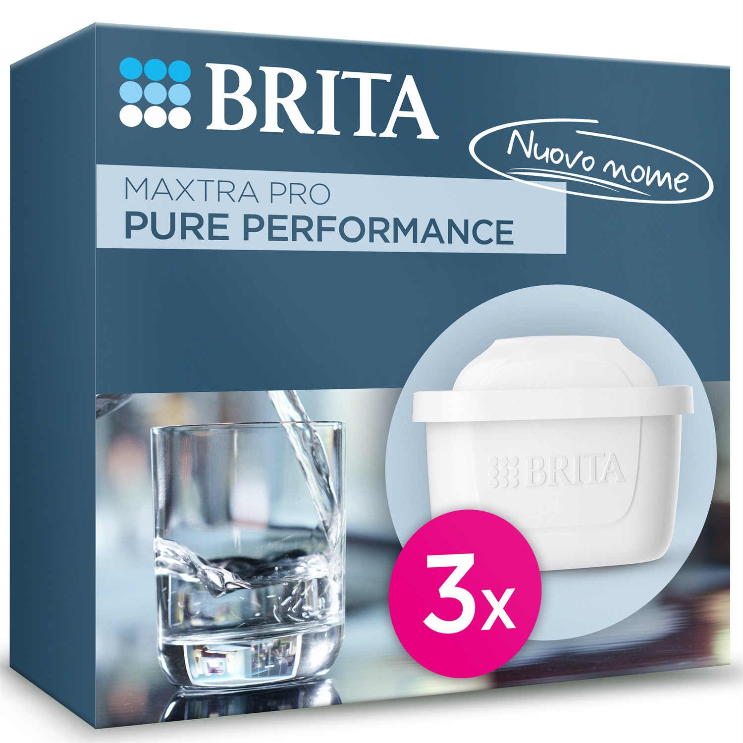 Brita Filtro per acqua MAXTRA PRO All-in-1 Pack 3 - Rimuove impurità e migliora il gusto dell'acqua