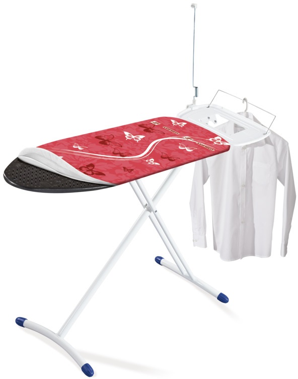 Leifheit Air Board Express M - Asse da Stiro Solida e Ultraleggera, Pieghevole e Regolabile in Altezza, 1200 x 380 mm