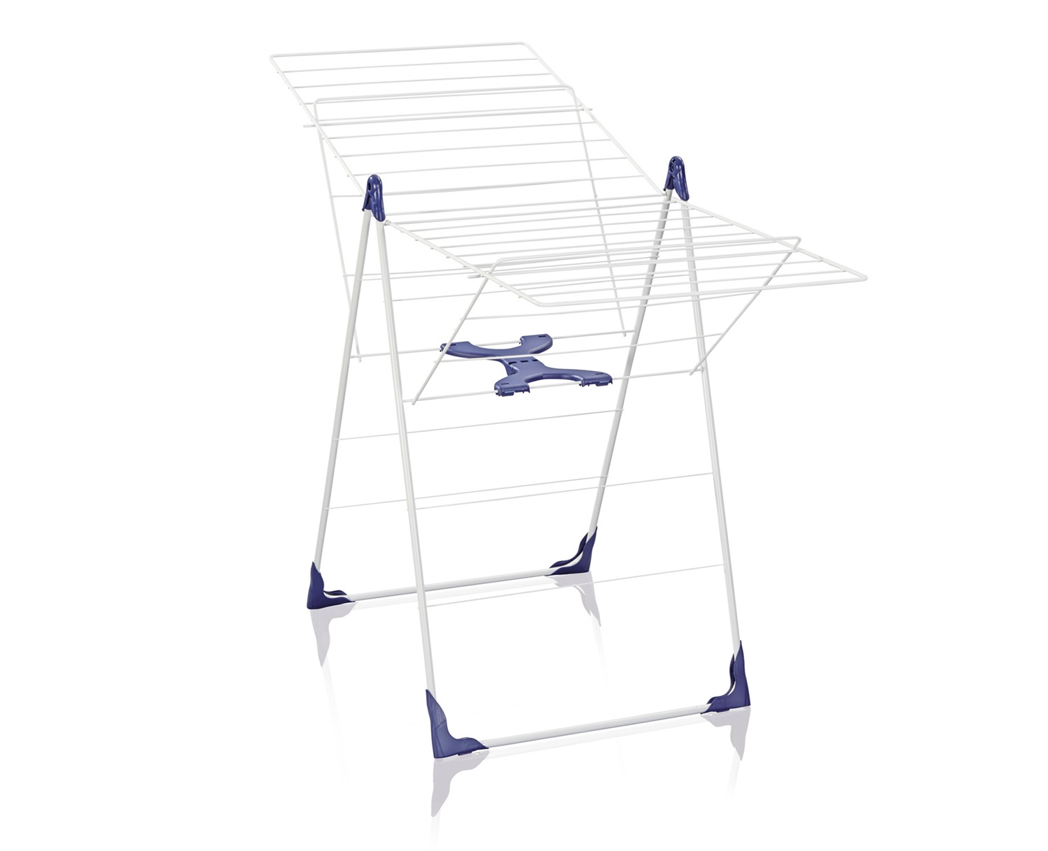 Leifheit Stendibiancheria Roma 200 - Bianco, Altezza Regolabile fino a 140 cm, Capacità per 2 Carichi di Lavatrice