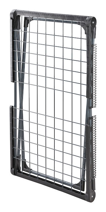 Leifheit Pegasus 150 Solid Black Edition Stendibiancheria Nero - Design Compatto, Ali per Capi Lunghi, Struttura Stabile