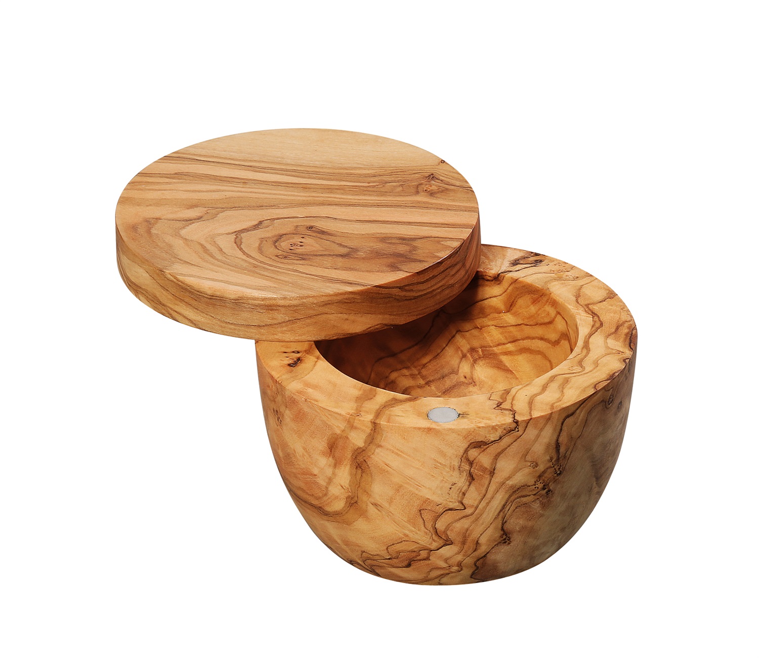 Zassenhaus Vaso per Sale e Spezie in Legno d'Ulivo - Ø 9,5 cm, Contenitore Elegante e Funzionale