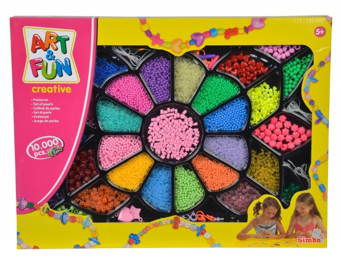 Simba Toys 106374141 Set di Perline Multicolore da 10.000 Pezzi per Creare Gioielli - Età 5