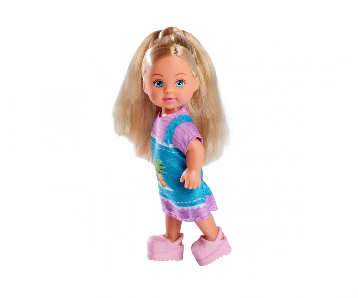 Simba Toys Evi Love Bambola con Mercato Frutta e Cavalletto - 12 cm, dai 3 anni