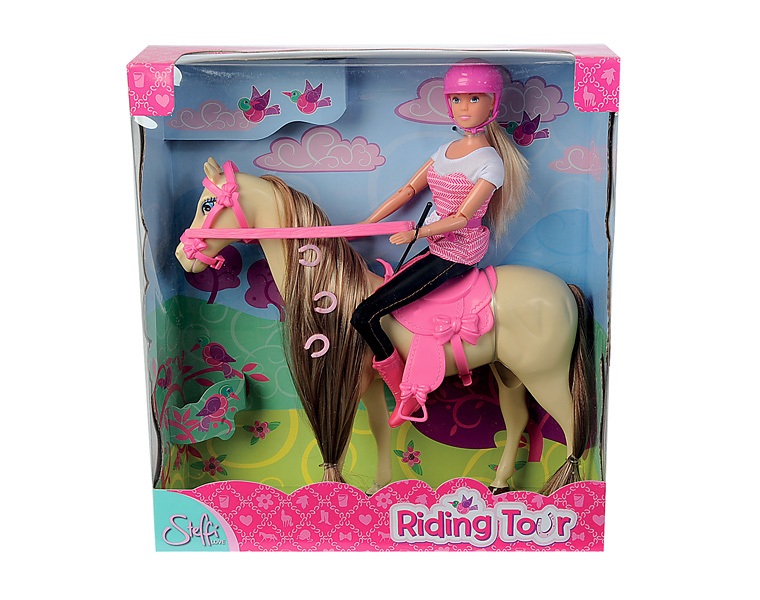 Simba Steffi Love a Cavallo - Fashion Doll Snodata 29 cm con Abito da Amazzone, Adatta dai 3 Anni