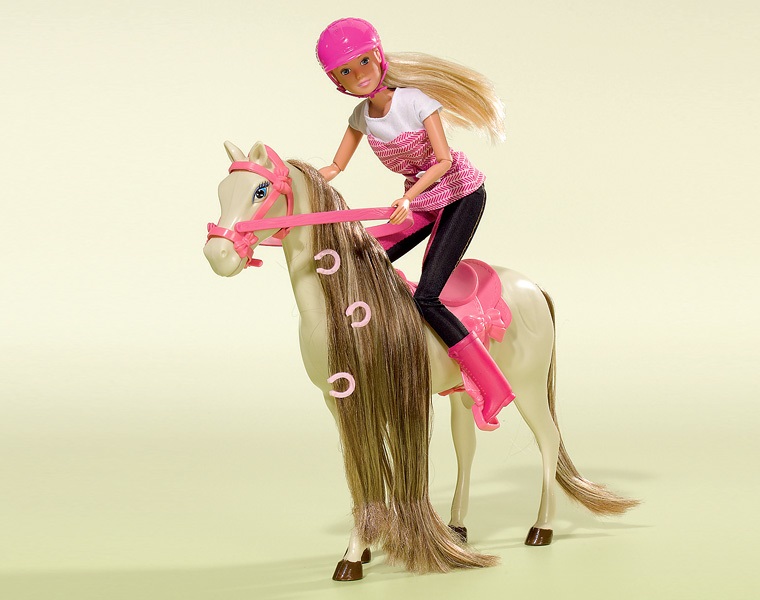 Simba Steffi Love a Cavallo - Fashion Doll Snodata 29 cm con Abito da Amazzone, Adatta dai 3 Anni