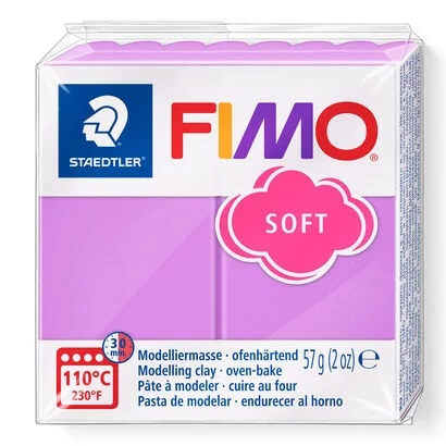 Staedtler FIMO® soft Pasta Modellabile 57 g Lavanda - Morbida e Flessibile, Compatibile con FIMO Effect e Professional
