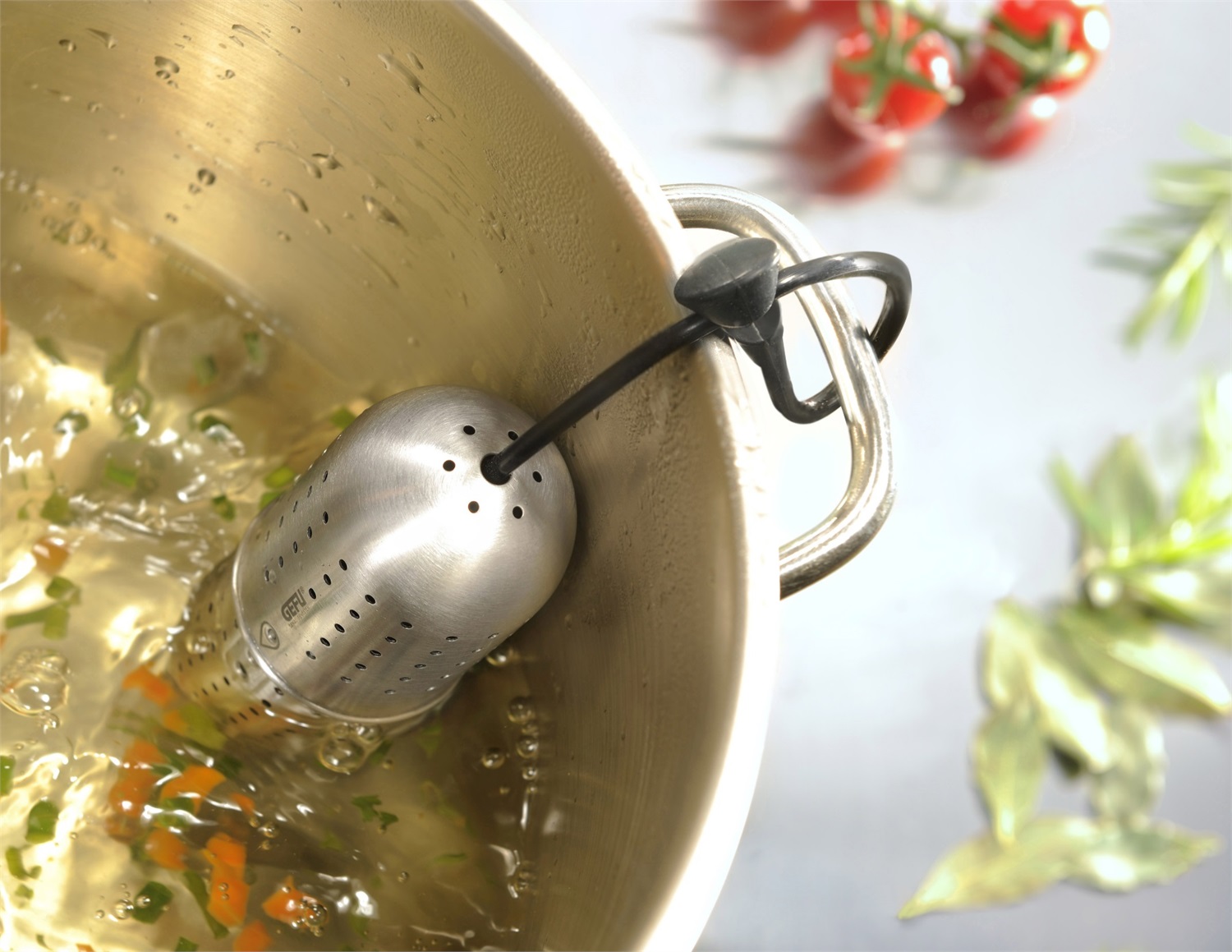 GEFU GUSTO infusore Silicone, Acciaio inox Erbe/Spezie