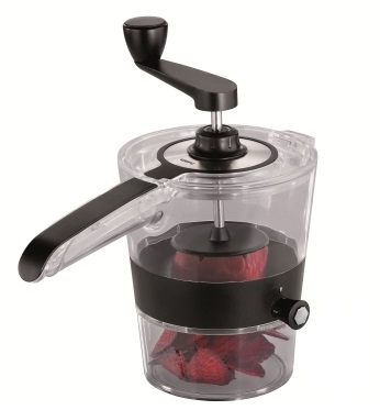 GEFU Spiralfix Affettatrice Manuale per Verdure in Acciaio Inox - Colore Nero e Trasparente, Tagliaverdure Regolabile