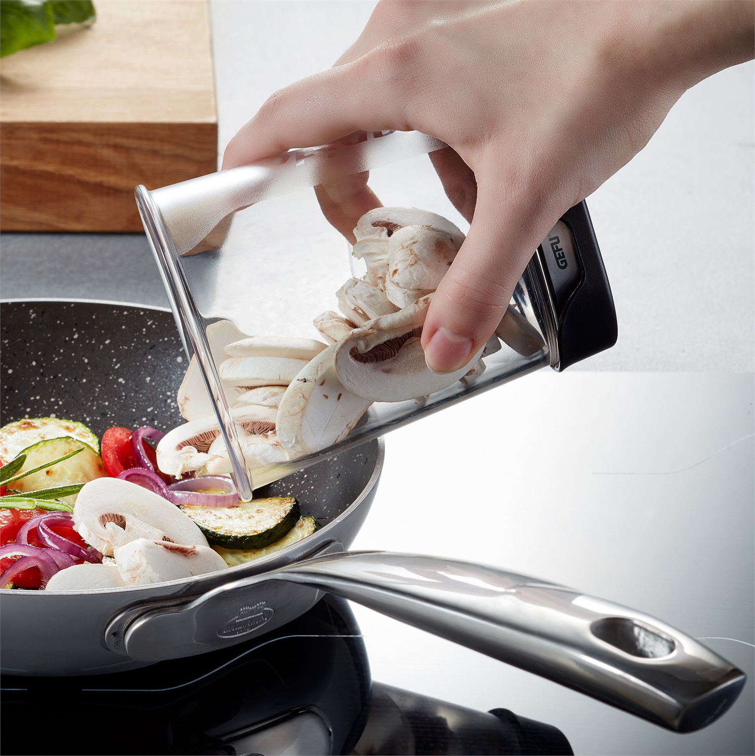 GEFU RAPIDO affettatrice Manuale Nero ABS sintetico, Acciaio inox
