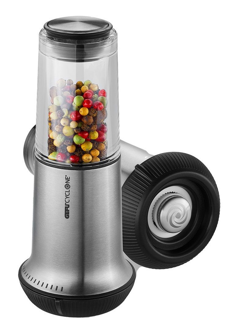 GEFU Grattugia Girevole X-PLOSION - Nero, Acciaio Inox, Design Moderno e Maneggevole