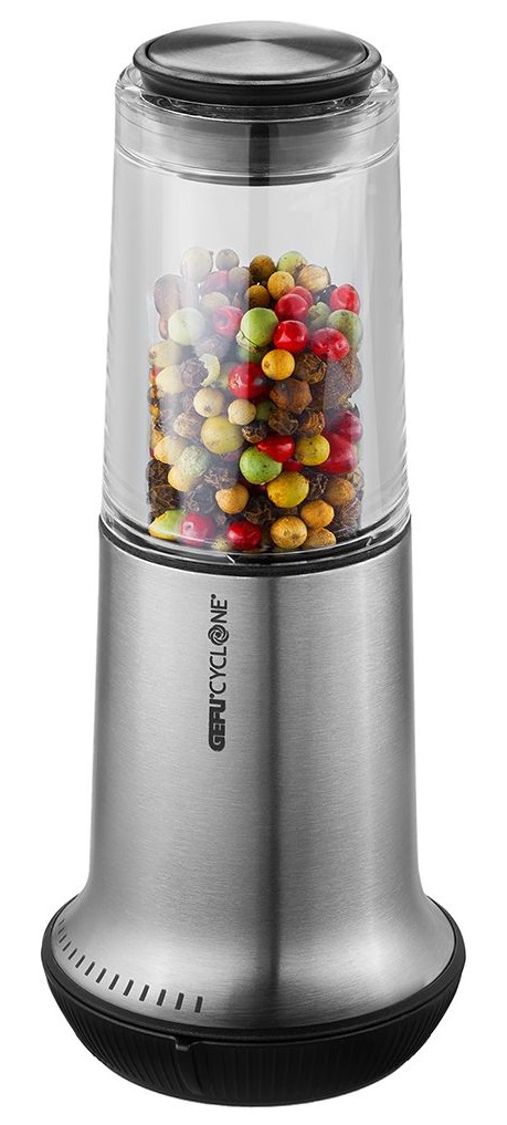 GEFU Grattugia Girevole X-PLOSION - Nero, Acciaio Inox, Design Moderno e Maneggevole