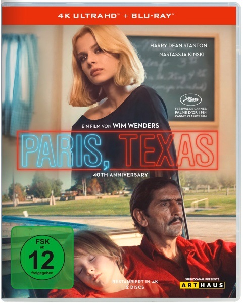 Arthaus / Studiocanal Paris, Texas - 40th Anniversary Edition (4K Ultra HD Blu-ray) con Harry Dean Stanton e Nastassja Kinski