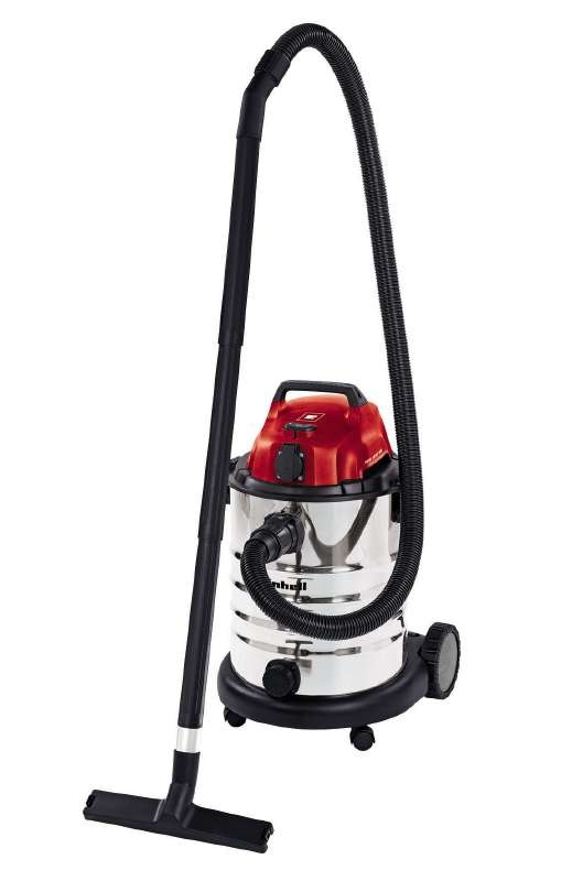 Einhell TC-VC 1930 SA Aspirapolvere Aspiraliquidi 1500 W con Serbatoio da 30 L in Acciaio INOX