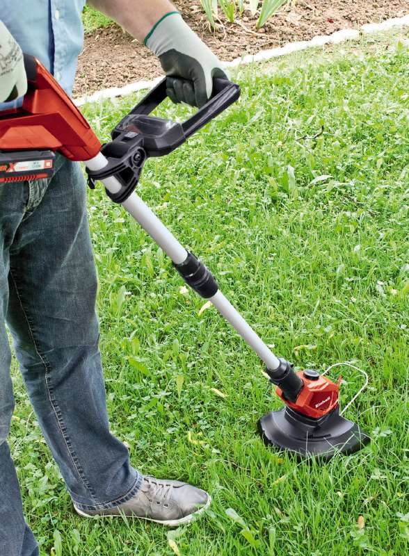Einhell GE-CT 18 Li - Tagliabordi a Batteria 24 cm, 18V, Asta Telescopica, Leggero e Maneggevole