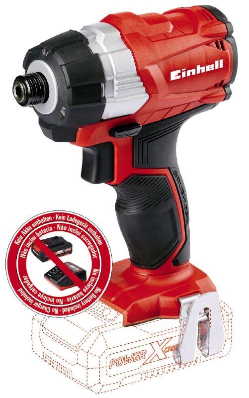 Einhell TP-CI 18 Li Avvitatore a Impulsi Brushless 18V, 2900 Giri/min, 180 Nm, Attacco Esagonale, Senza Batteria e Caricabatteria
